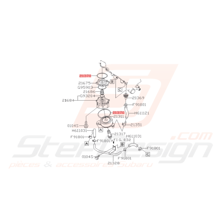 Joint modine d'huile origine Subaru GT WRX STI FORESTER 97-02/05-0742261