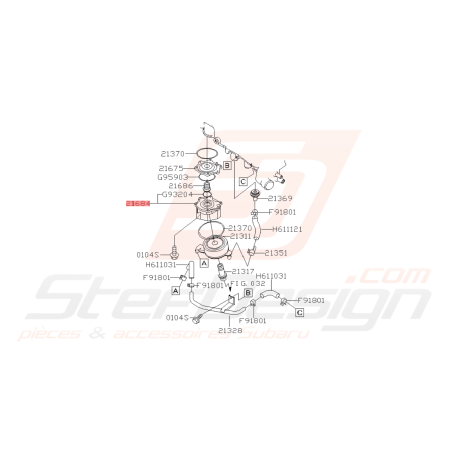 Adaptateur de refroidisseur d'huile Subaru Impreza WRX 06-07 FORESTER 05-0742263
