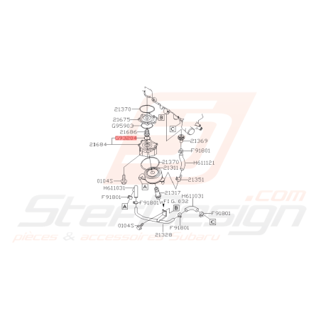 Joint torique de modine inférieur WRX 2.5L 06-07 FORESTER 05-0742266