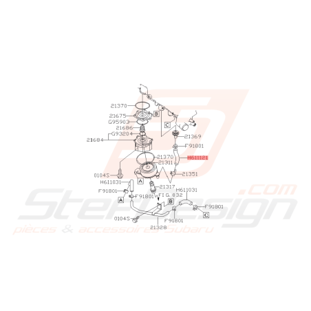 Durite Origine Subaru WRX 06-07 FORESTER 05-0742273