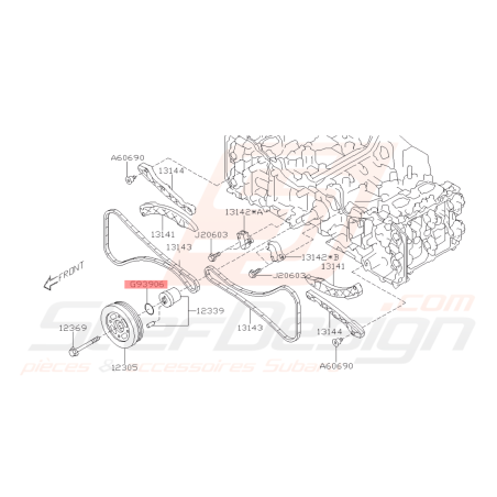 Pochette Carter de Distribution Origine Subaru BRZ 2013-201942302