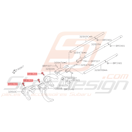Boulon Origine Subaru BRZ 2013 - 201942306