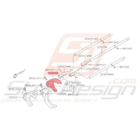 Fourchette Changement de Vitesse Numéro 1 Origine Subaru BRZ 2013 - 201942310