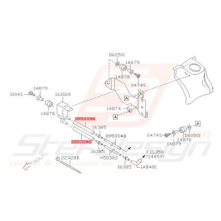 Durite d'Air Origine Subaru WRX STI 2006-2007 FORESTER 2005-200742315