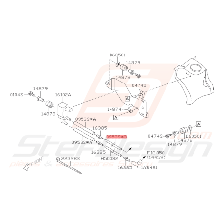 Durite d'Air Origine Subaru WRX STI 06-07 FORESTER 05-0742317