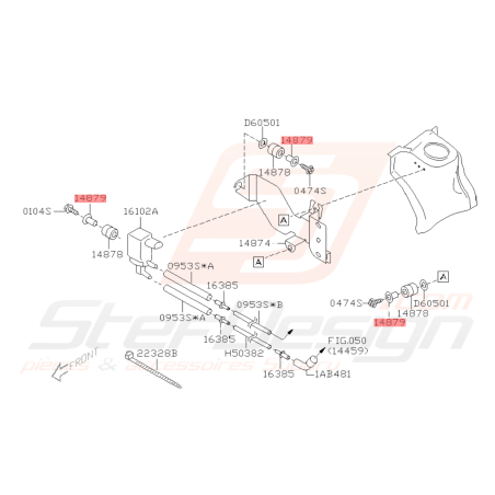 Manchon de fixation de solénoïde Subaru FORESTER 97-02/05-07 GT 99-00 WRX STI 01-0742321