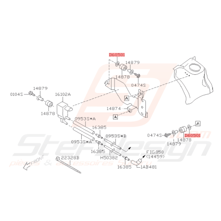 Rondelle souple Origine Subaru GT 99-00 WRX STI 01-07 FORESTER Turbo 97-02/05-0742323