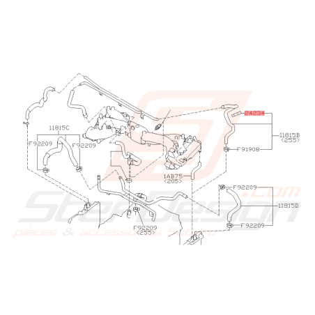 Agrafe Origine Subaru WRX STI 2006-2014 FORESTER 2005-200742329