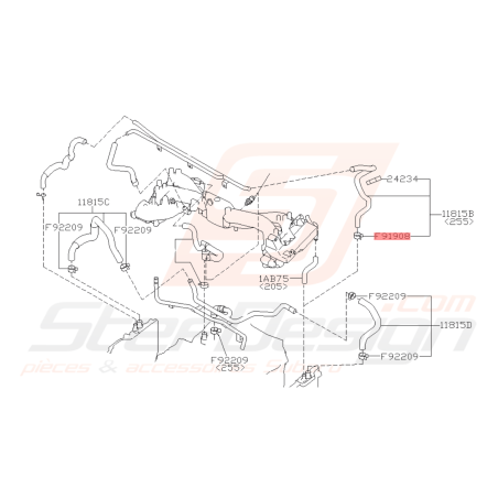 Attache Origine Subaru GT WRX STI FORESTER42330