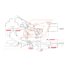 Collier durite d'eau Origine Subaru GT 93-00 WRX 06-10 STI 01-19 FORESTER 97-02/05-12 BRZ 13-1942331