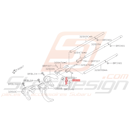 Axe de Fourchette Marche Arrière Origine Subaru BRZ 2013 - 201942333