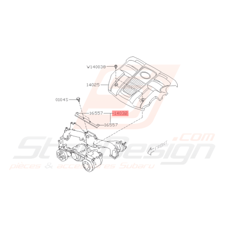 Fixation de Support Origine Subaru FORESTER Turbo 2005-200742337