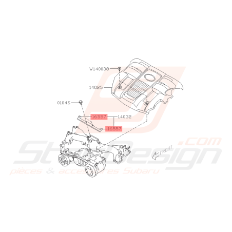 Silent Bloc Boite à Air Origine Subaru FORESTER Turbo 2005-200742338