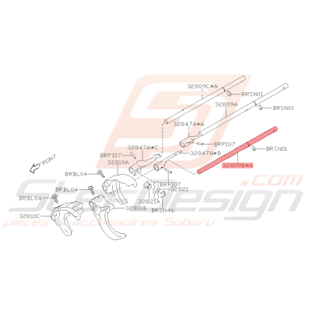 Arbre Changement de Pignon de 2ème Origine Subaru BRZ 2013 - 201942344