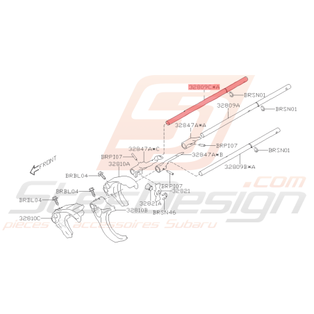 Arbre Changement de Pignon de 3ème Origine Subaru BRZ 2013 - 201942346
