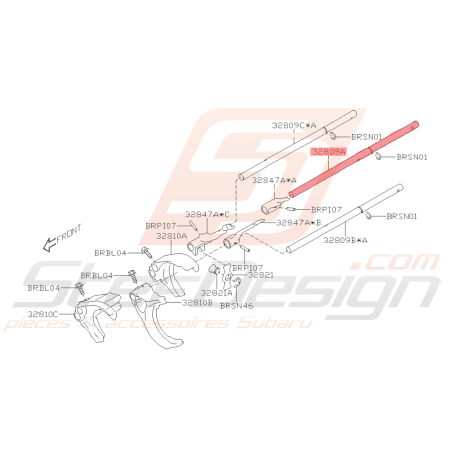 Arbre Changement de Pignon de 1ère Origine Subaru BRZ 2013 - 201942348