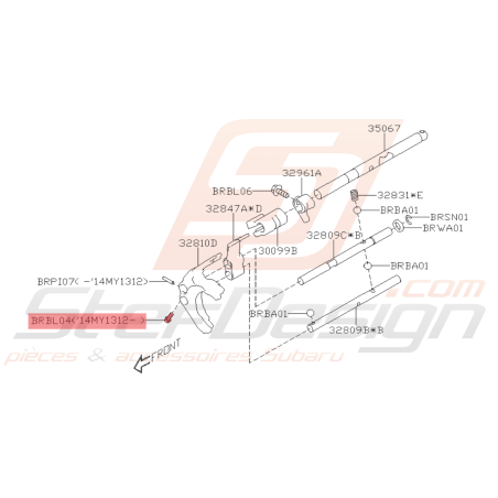Boulon Origine Subaru BRZ 2013 - 201942353