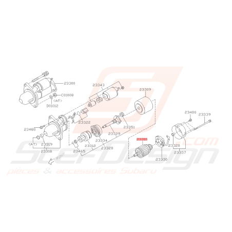 Induit de Démarreur Origine Subaru WRX 08-10 BRZ 13-19 FORESTER 05-0742360