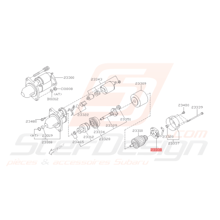Connecteur Support de Balai Origine Subaru WRX 08-10 FORESTER 05-0742386