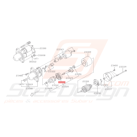 Engrenage Interne de Démarreur Origine Subaru WRX 08-10 BRZ 13-19 FORESTER 05-0742392