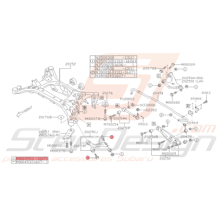 Vis Collerette Origine Subaru STI 04/2011 - 2014 BRZ 2013 - 07/201642405