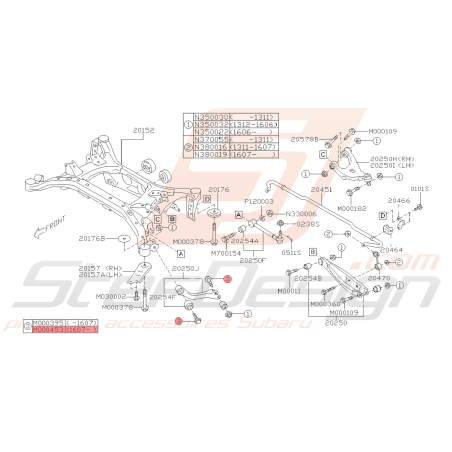Vis Collerette Origine Subaru BRZ 07/2016 - 201942406
