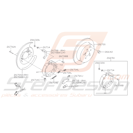 Schéma Frein de Stationnement Origine Subaru BRZ 2013 - 201942409