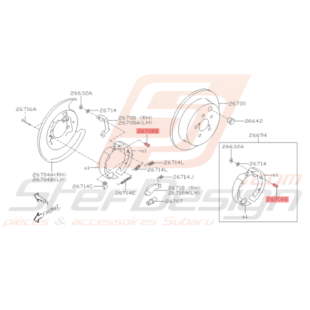 Broche de Levier de Stationnement Origine Subaru BRZ 2013 - 201942421