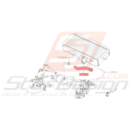 Durite retour dump valve Origine Subaru WRX 06-07 STI 06-14 FORESTER SG9 05-0742445