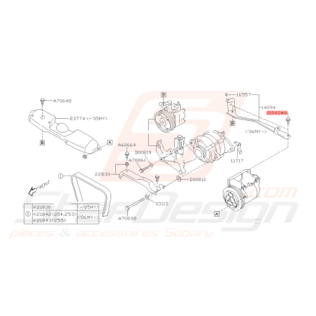 Vis Origine SUBARU GT WRX STI BRZ Forester42447