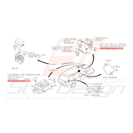 Relais Origine Subaru GT 98-00 WRX STI 01-14 BRZ 13-19 FORESTER 06-0742472