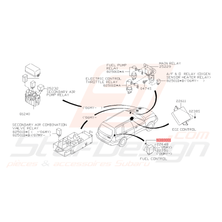 Ecrou Origine Subaru WRX STI BRZ FORESTER42473