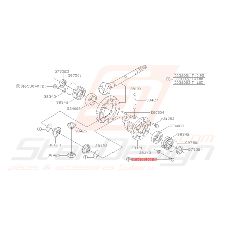 Vis différentiel Origine Subaru GT 93-00 WRX 01-10 STI 01-07 FORESTER 05-0742509