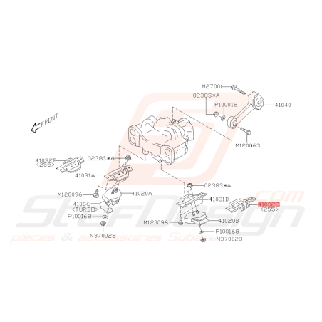 Support Silent Bloc Origine Subaru GT 93-00 WRX 01-07 STI 01-14 FORESTER 97-02/05-0742554