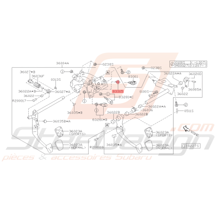 Capteur Pédale d'Embrayage Origine Subaru WRX STI 08 - 14 BRZ 13 - 1942638