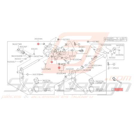 Écrou Origine SUBARU GT WRX STI BRZ42642
