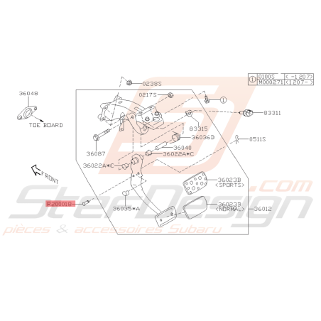 Vis Origine Subaru WRX STI 2003-2014 BRZ 2013-201942669