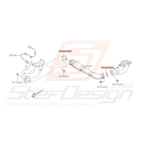Joint raccord collecteur échappement Forester Turbo GT WRX STI42674