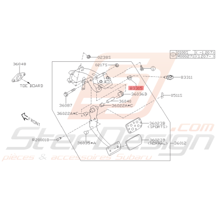 Clips Origine Subaru BRZ 2013 - 201942679