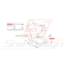 Vis de fixation de rail siège conducteur SUBARU GT 93-00 Forester Turbo 97-02 STI 02-0542692