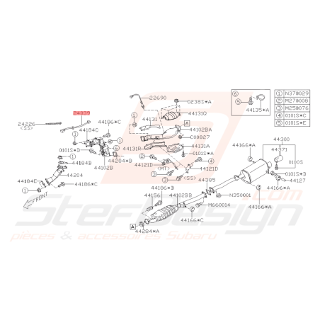 Faisceau de Sonde Lambda Origine Subaru WRX 01-10 Forester Turbo 05/00-02/05-0742700