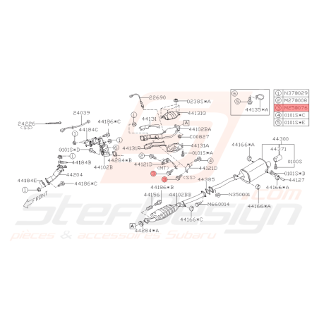 Boulon Origine Subaru GT WRX STI BRZ FORESTER Turbo42725