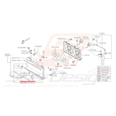 Étiquette Attention Ventilateur Origine Subaru WRX STI 03-14 BRZ 13-19 Forester Turbo 97-08-00/05-0742779