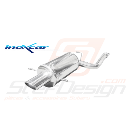 Silencieux Inoxcar pour subaru Forester SF5 2.0l turbo 1 sortie ovale 120x8042783