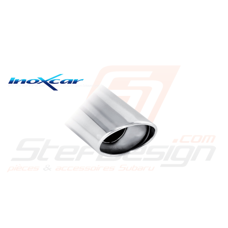 Silencieux Inoxcar pour subaru Forester SF5 2.0l turbo 1 sortie ovale 120x8042784