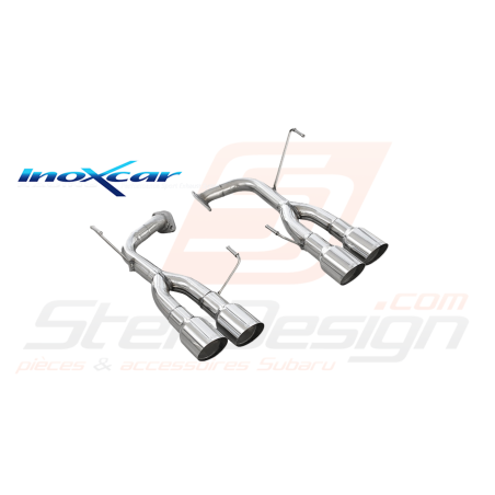 Silencieux Inoxcar STI 2015+ 2x90 mm RACING (non homologué)42785