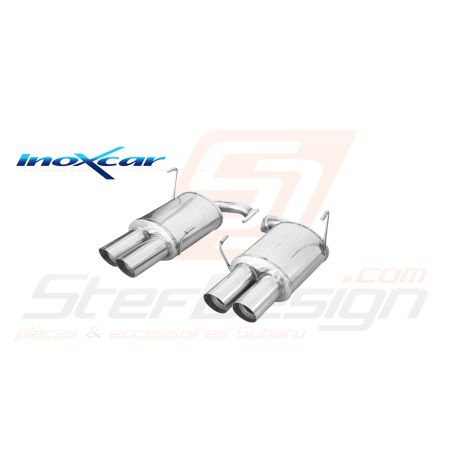 Silencieux Inoxcar STI 2015-2019  2x silencieux 90 mm (homologation CEE)42791