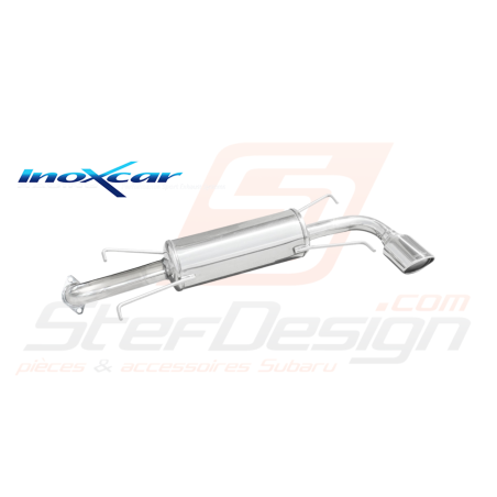 Silencieux Inoxcar Subaru WRX 2008+ 1 sortie diamètre 120x80mm Ovale42795