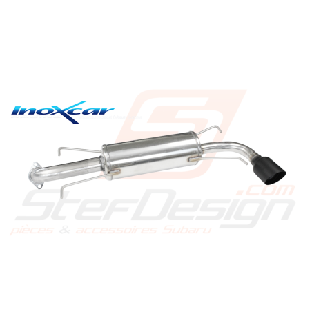 Silencieux Inoxcar Subaru WRX 2008+ 1 sortie diamètre 100mm XRACE BLACK homologué42797