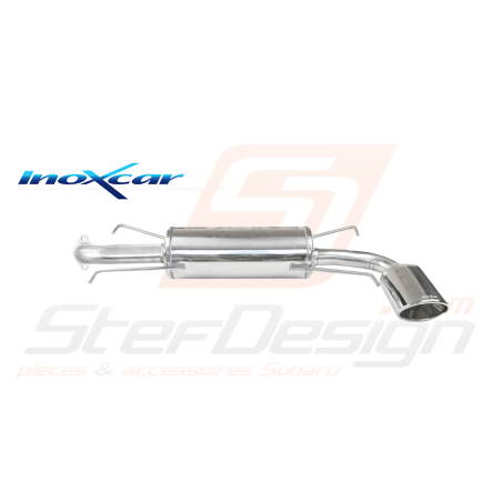 Silencieux Inoxcar Subaru WRX 2008+ 1 sortie diamètre 150x105mm Ovale42798
